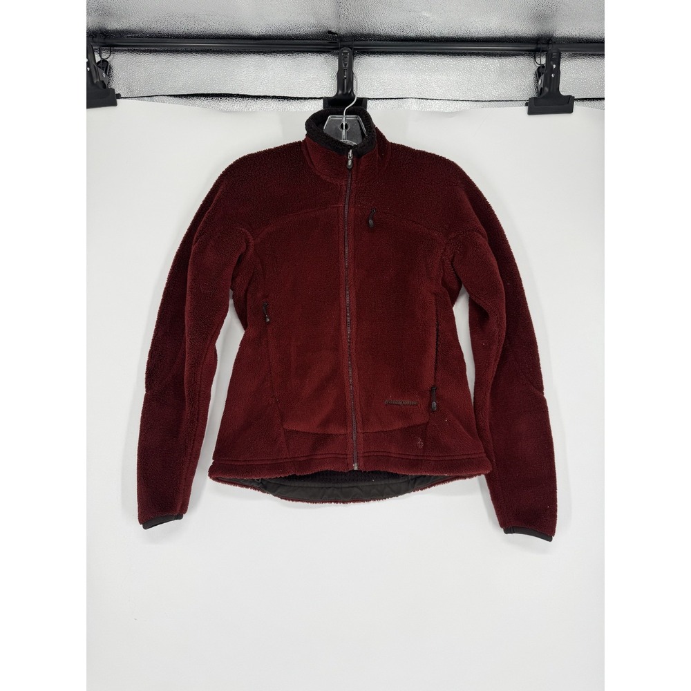 Vintage Patagonia R2 Regulator Jacket Womens XS Maroon Red Fleece Made In USA